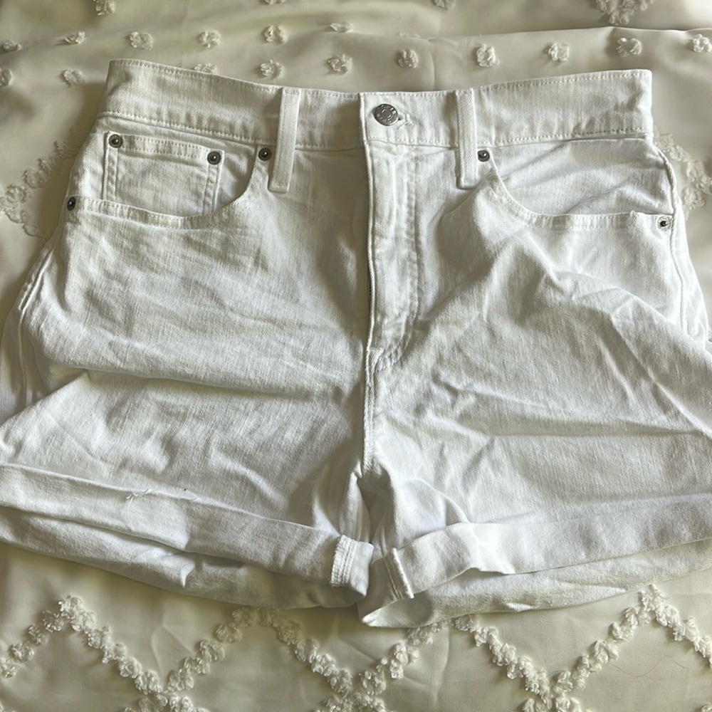 J. Crew White Denim Shorts